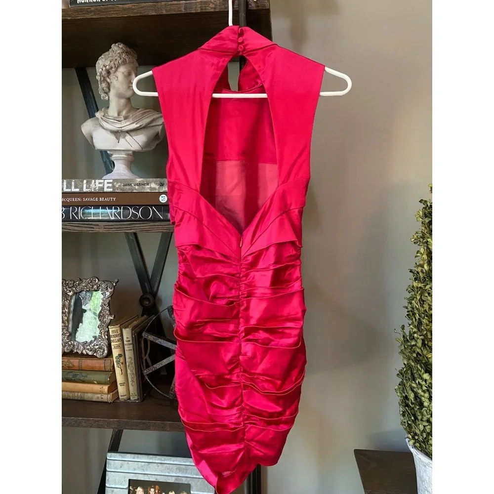 DUNDAS x REVOLVE Grace Mini Dress Hot Pink Women's Size Small - Picture 10 of 13